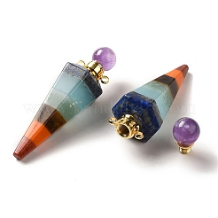 Chakra-Parfümflasche aus natürlichem Edelstein&nbsp;G-H285-03G