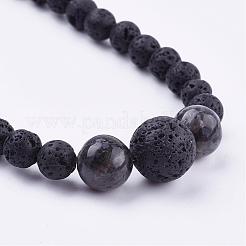 Натуральные драгоценные камни из бисера ожерелья & стрейч браслеты ювелирные наборы SJEW-JS00918