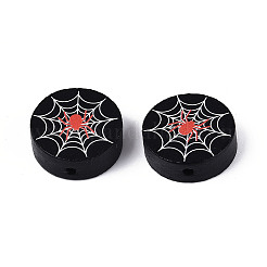 Окрашенные распылением деревянные бусины Schima WOOD-T032-45A