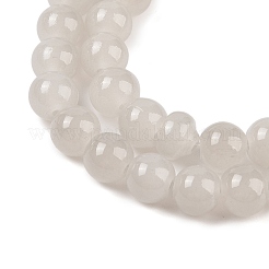 Выпечки окрашены имитация нефрита стекловолокна круглый шарик DGLA-XCP0001-17