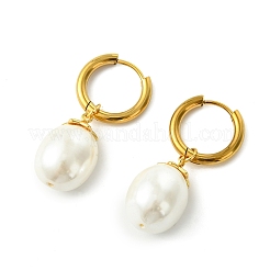 2 par de pendientes colgantes de aro de acero inoxidable 202&nbsp;EJEW-JE07174