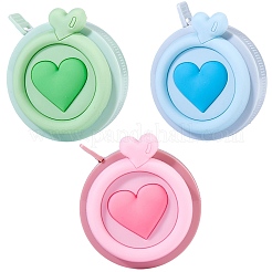 3 шт. 3-х цветная рулетка из ПВХ и полиэтилена&nbsp;AJEW-DJ0003-05