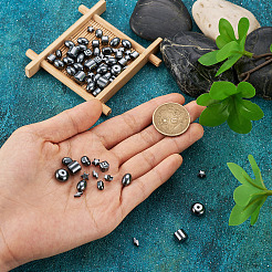 135 pz 9 stili di perline di ematite sintetica non magnetica&nbsp;G-CD0001-12