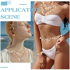 Наборы украшений из натуральных ракушек в морском стиле SJEW-PH0001-20