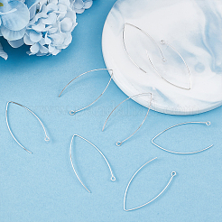 5 пара 925 крючка для сережек из стерлингового серебра&nbsp;STER-BBC0001-34