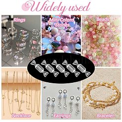 Прозрачные пластиковые коробки для хранения безделушек в форме конфет CON-SP0001-06A