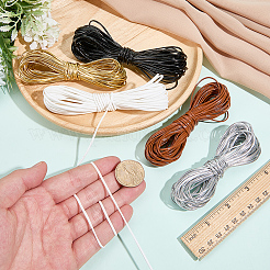 Cordon plat en cuir PU 49 couleurs de 5 m&nbsp;LC-CL0001-09A