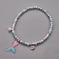 Ensembles de bracelets et de bijoux de collier en perles synthétiques&nbsp;SJEW-JS01053-01