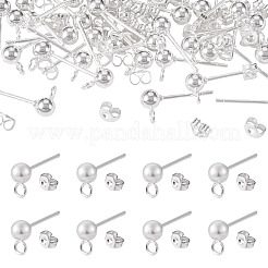 30 pièce de boucles d'oreilles à tige en acier inoxydable 304&nbsp;STAS-TADJ0001-02