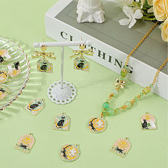 Colgantes de esmalte de aleación 16pcs 4 estilos&nbsp;ENAM-SC0004-90