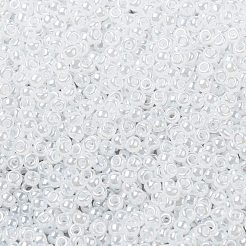 MIYUKIラウンドロカイユビーズ  日本製シードビーズ  （rr511)クリスタルセイロン  8/0  3mm  穴：1mm  約422~455PCS /ボトル  10 G /ボトル&nbsp;SEED-JP0009-RR0511