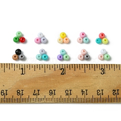 60 г 10 цвета непрозрачные акриловые бусины OACR-FS0001-75