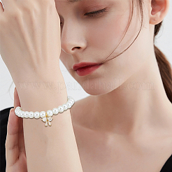 12 шт. 2-х цветная латунь с подвесками из прозрачного кубического циркония&nbsp;ZIRC-BBC0002-64