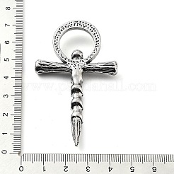 Pendentifs en alliage de style tibétain&nbsp;TIBE-L012-040AS-02