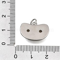 Latón micro pavimenta claro colgantes de circonio cúbico&nbsp;CU-CBAEEA8-23P