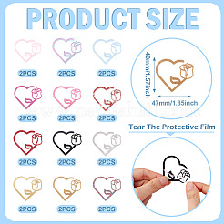 24 шт. 12-х цветные акриловые подвески для бокалов для вина&nbsp;AJEW-TA0002-92