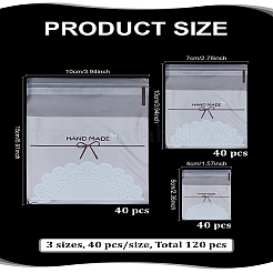 200 шт. прямоугольные целлофановые пакеты с самозапечатыванием&nbsp;OPC-LP0001-05