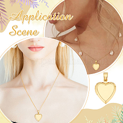 8шт латунные подвески-медальоны KK-ME0001-61