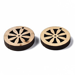 Кулоны из неокрашенного натурального дерева WOOD-N007-119