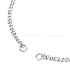 Изготовление браслета из цепей панцирного плетения из нержавеющей стали 304 толщиной 2.5 мм AJEW-JB01453