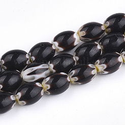 Ручной работы millefiori стеклянные бусины нитки LAMP-S191-17A