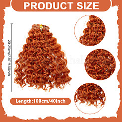 Hochtemperaturfaser lange Nudeln Dauerwelle lockige Frisur Puppe Perücke Haar&nbsp;DIY-WH0683-06A