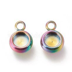 Ионное покрытие (ip) нержавеющая сталь 304 подвеска кабошон оправа STAS-I162-01A-M