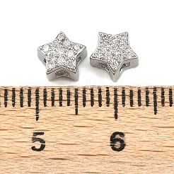 Латунные микропаве прозрачные многонитевые звенья из циркония KK-K407-43P