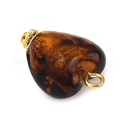 Ручной работы подвески золотые бусины песка PALLOY-JF04373-02