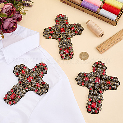 3 Stück Filzglas-Strass-Ornament-Zubehör&nbsp;PATC-FG0003-75