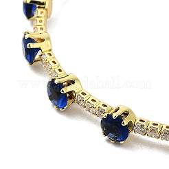 Латунь микро проложить кубического циркония манжеты браслеты BJEW-E095-01G