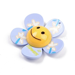 Большие подвески из непрозрачного акрила с принтом MACR-I035-01D