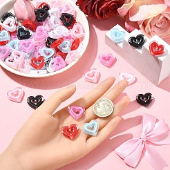 90шт 6 цвета акриловые бусины SACR-YW0001-76