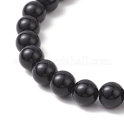 Set di braccialetti elastici in ossidiana naturale&nbsp;BJEW-JB12183