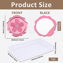 50шт. клейкие восковые наклейки&nbsp;DIY-CA0006-16E