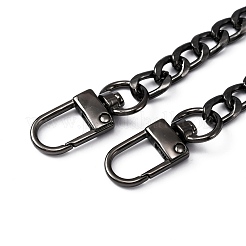 Chaîne gourmette en fer chaînes d'extension de sac à main&nbsp;FIND-WH0046-32B