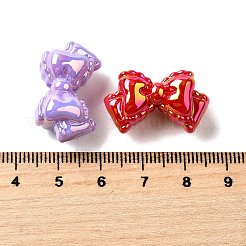 Непрозрачные акриловые бусины с УФ-покрытием MACR-F083-07