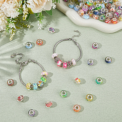 120шт смоляные европейские бусины RPDL-SP0001-03