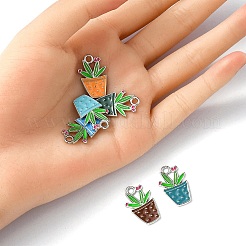 6шт 6 цвета сплава эмалевые подвески&nbsp;ENAM-YW0002-53