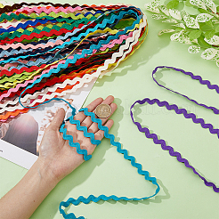 30 ярд 15 цвета ленты из полиэстера с волнистой бахромой&nbsp;OCOR-DC0001-08