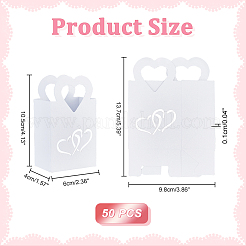 Держатель для сумочки с серебряным тиснением в форме сердца&nbsp;LS-KBAG-WH0045-05A