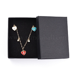 Bracelets en laiton à breloques en zircon cubique transparent micro pave&nbsp;BJEW-JB05253-03