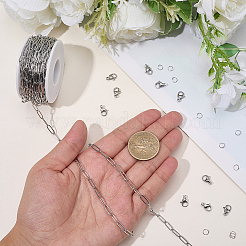 Наборы для изготовления цепочек-скрепок из нержавеющей стали 304&nbsp;DIY-BBC0002-71