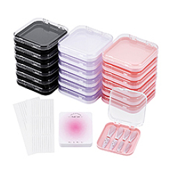 24 шт. двухцветных пластиковых ящиков для инструментов для дизайна ногтей&nbsp;DIY-PH0034-10