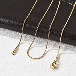 Ожерелья из змеиных цепей из нержавеющей стали 304 NJEW-O058-24G