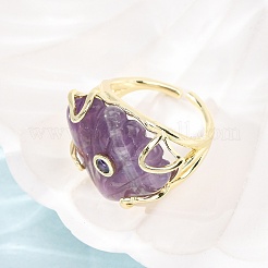 Natürliche Amethyst Manschettenringe&nbsp;GG-CBA5FCC-04G-09