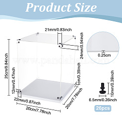 Прозрачная акриловая витрина для минифигурок&nbsp;ODIS-WH0043-92A