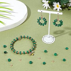 1 нить синтетические малахитовые бусины нити G-NB0003-30