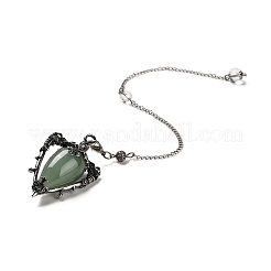 Треугольные маятниковые подвески из смешанных драгоценных камней&nbsp;G-G022-01AS