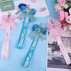 4 шт. 2-х цветная тканевая подвеска-бантик&nbsp;FIND-CA0010-24A